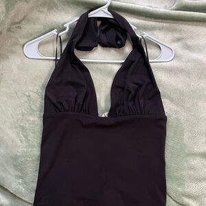 Black Halter Top